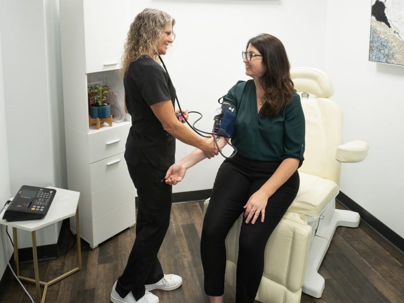 patient blood pressure check